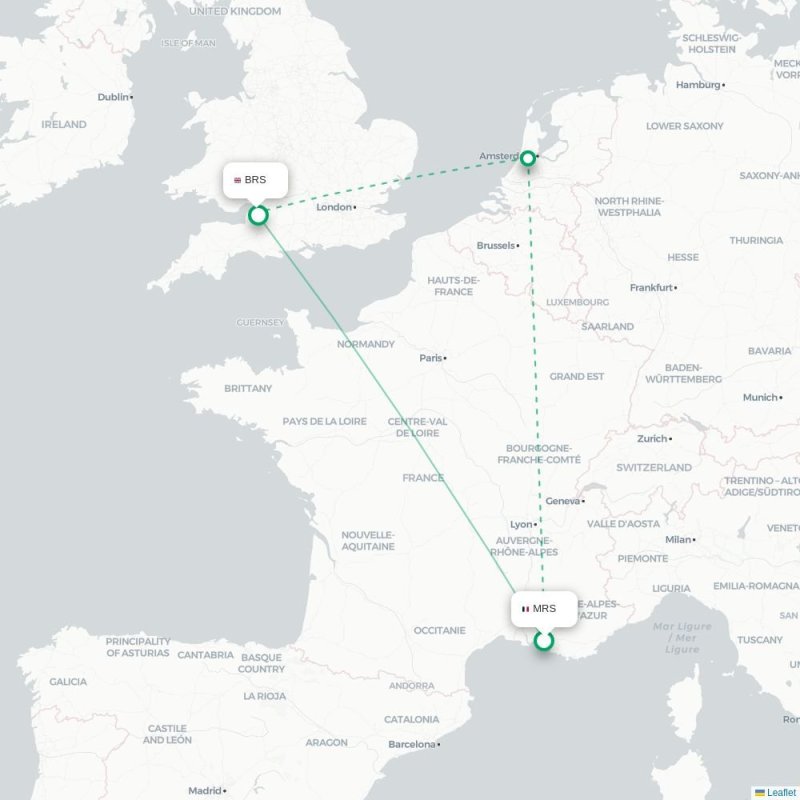 MRS - BRS route map