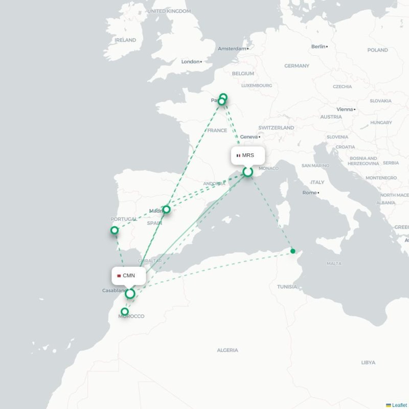 MRS - CMN route map