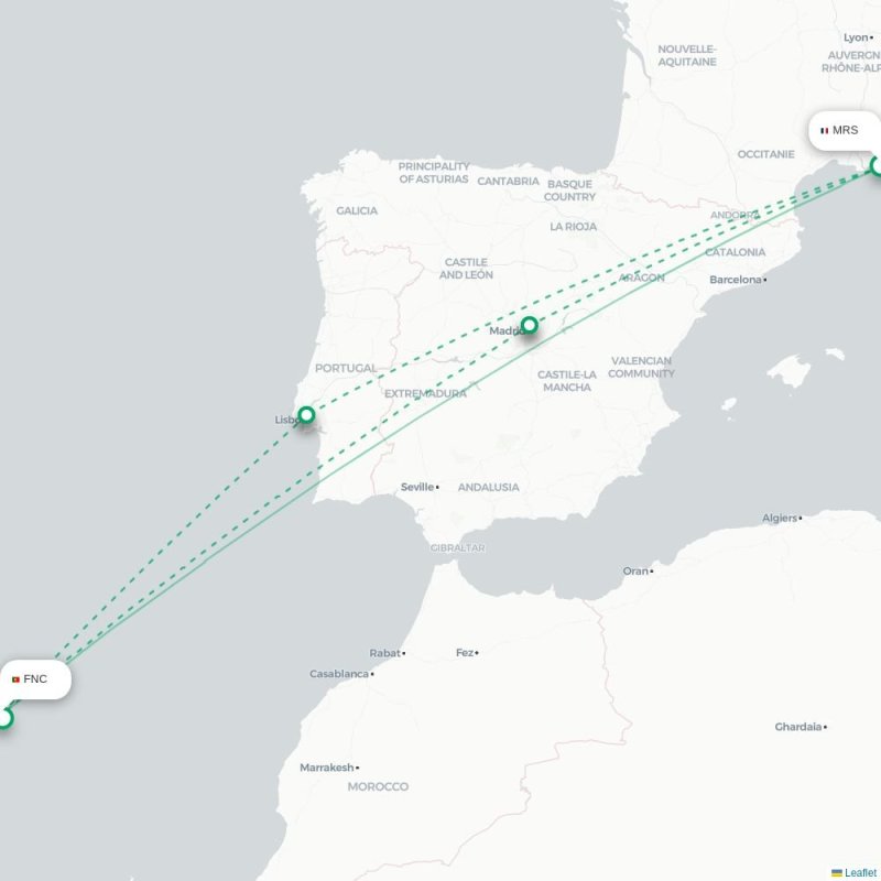 MRS - FNC route map