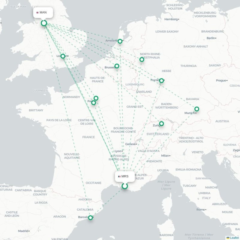 MRS - MAN route map