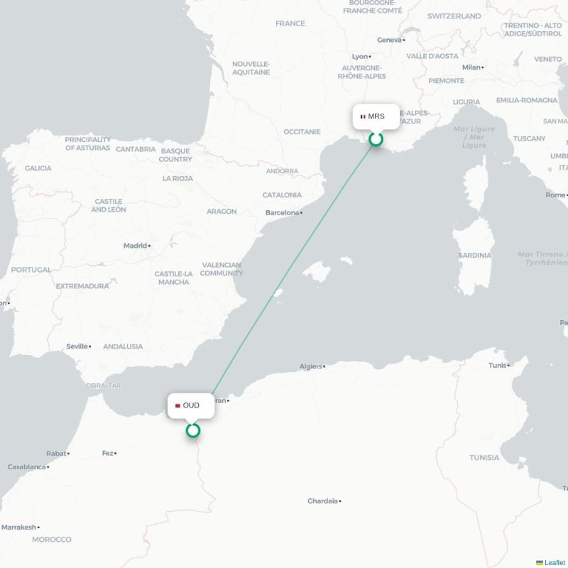 MRS - OUD route map