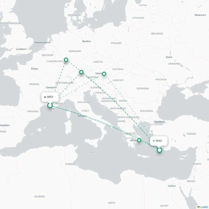 MRS - RHO route map