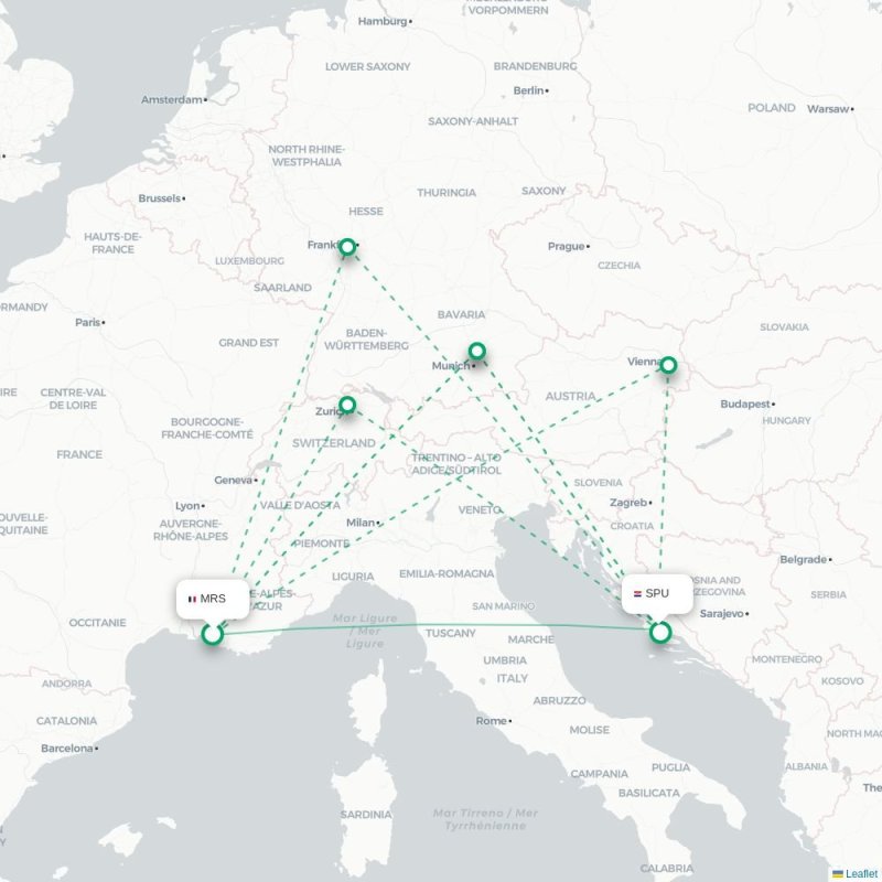 MRS - SPU route map