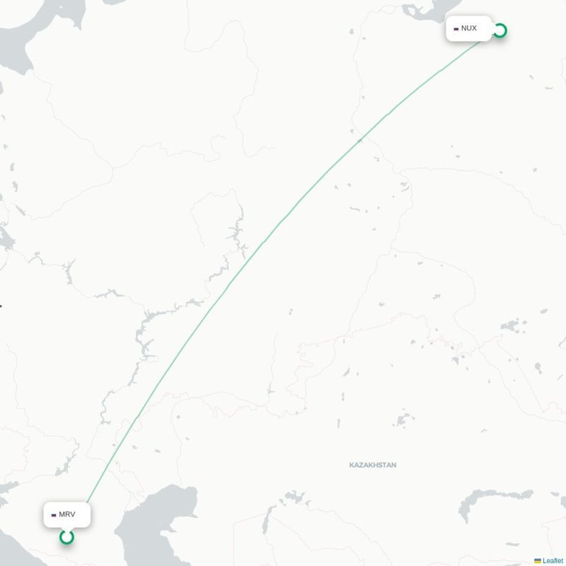 MRV - NUX route map