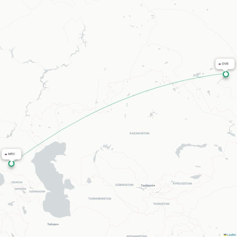 MRV - OVB route map