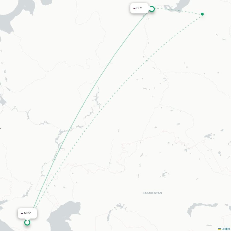 MRV - SLY route map