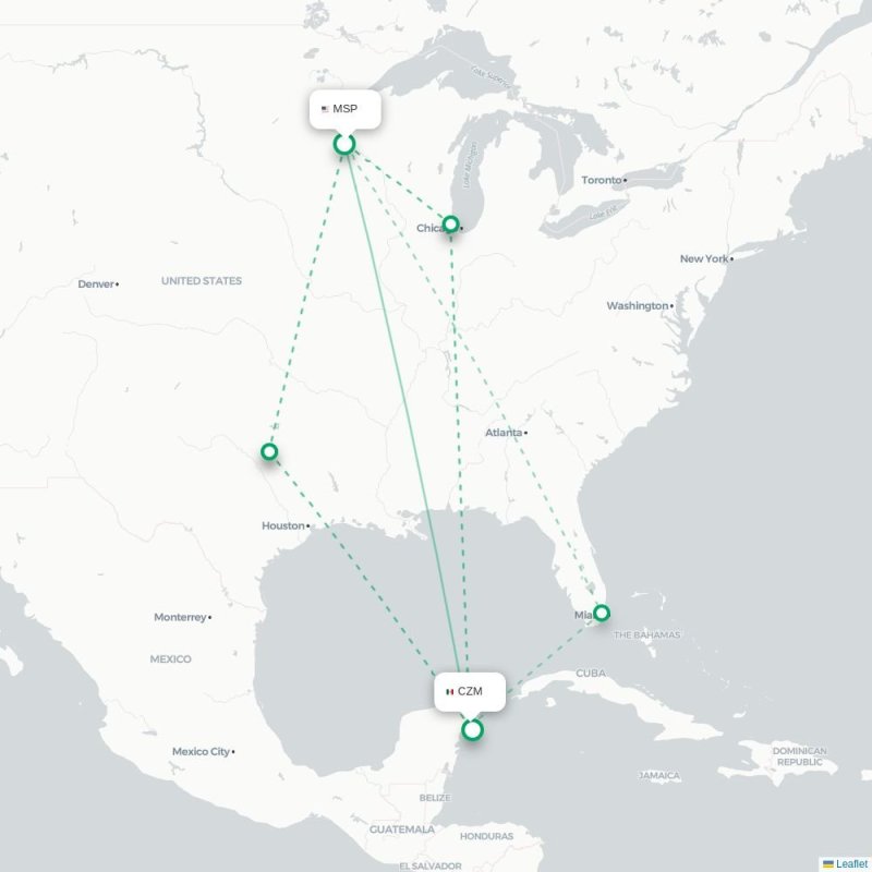 MSP - CZM route map