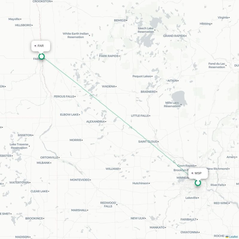 MSP - FAR route map