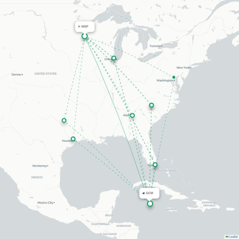 MSP - GCM route map