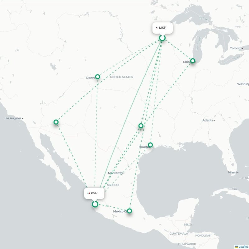 MSP - PVR route map