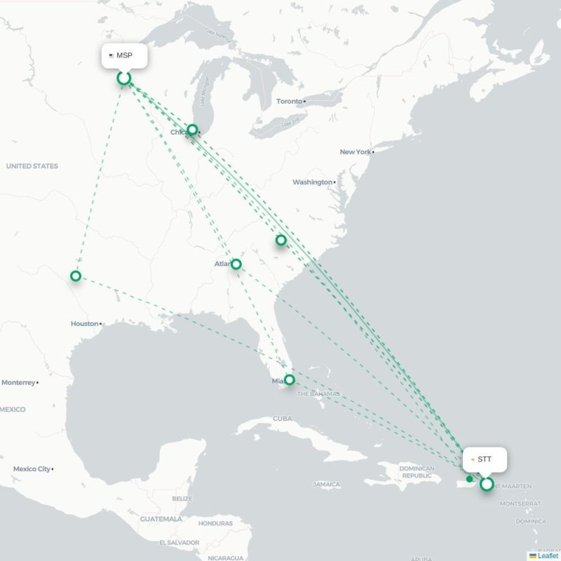MSP - STT route map