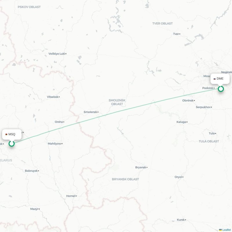 MSQ - DME route map