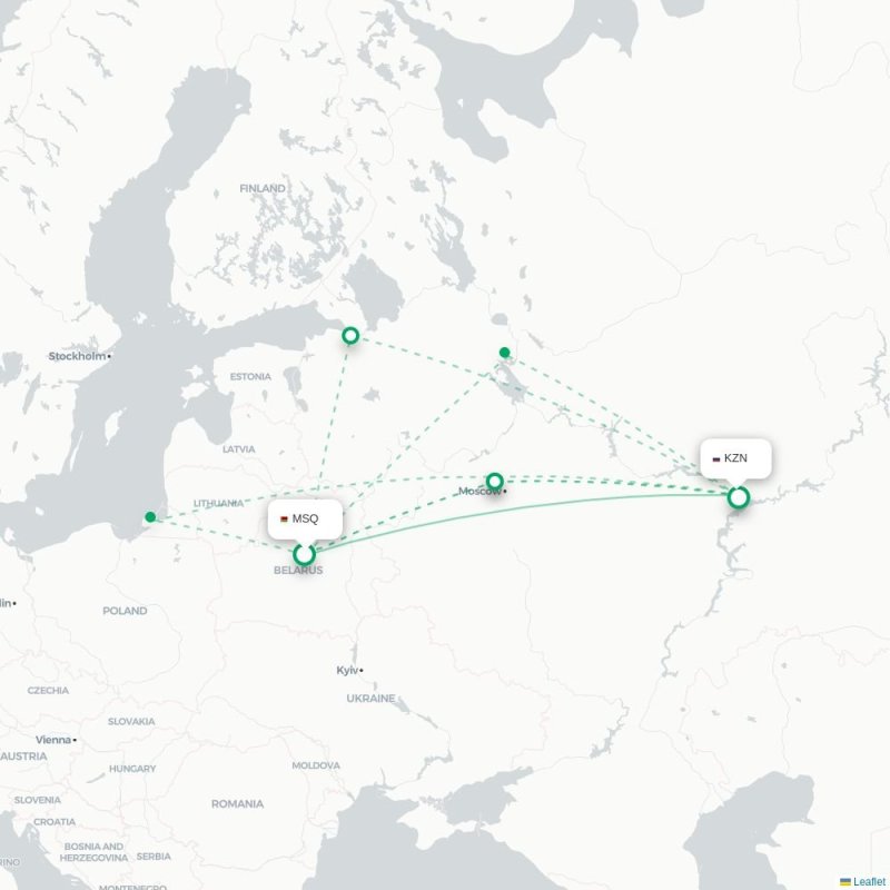 MSQ - KZN route map