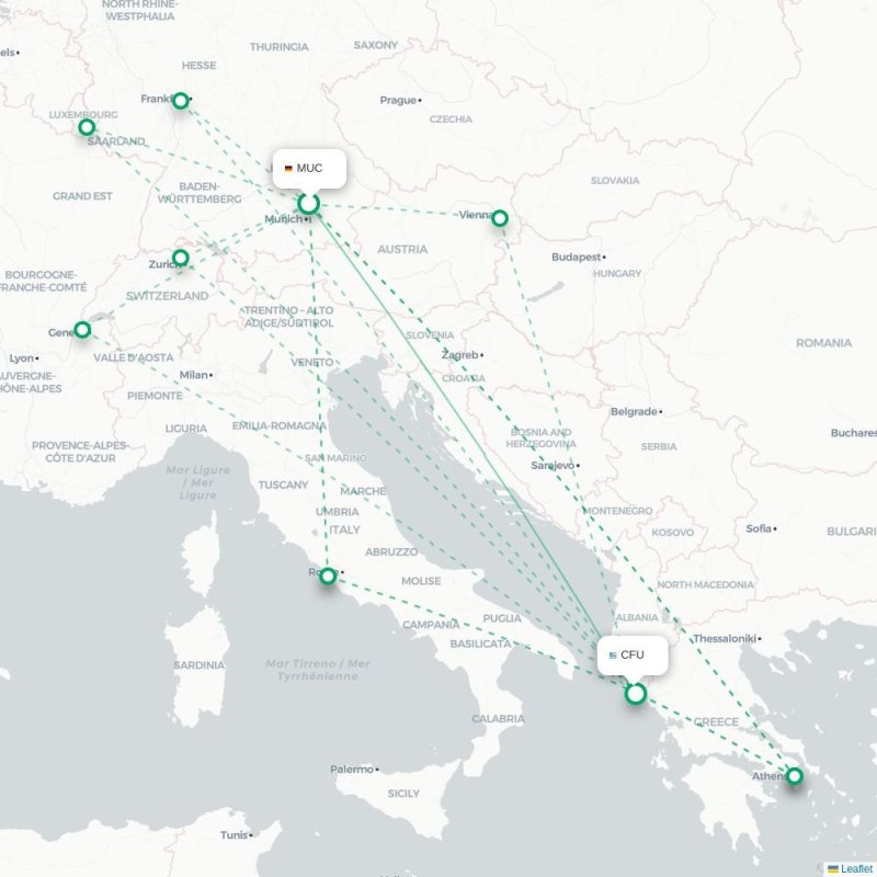 MUC - CFU route map