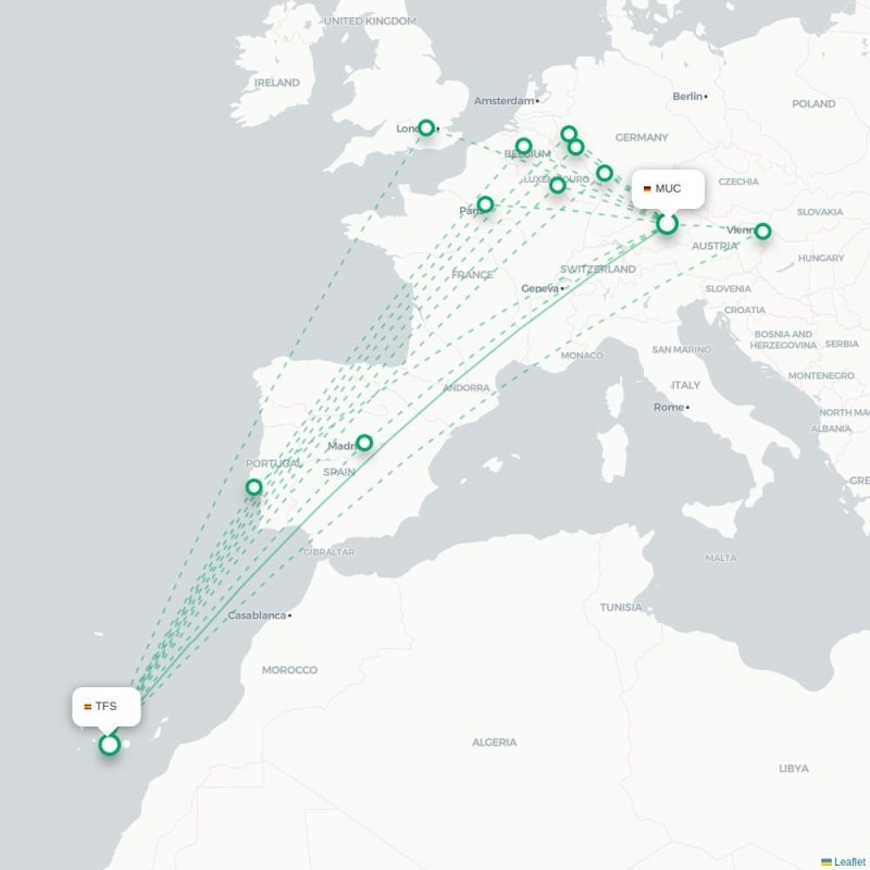 MUC - TFS route map