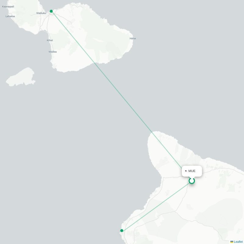 MUE - KOA route map