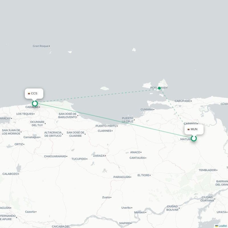 MUN - CCS route map