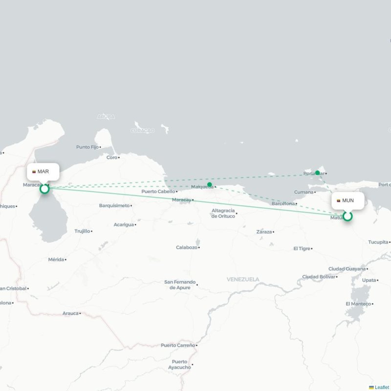 MUN - MAR route map