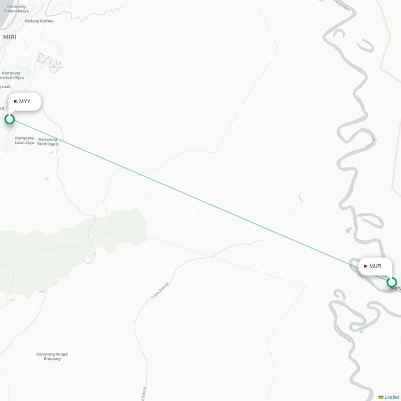 MUR - MYY route map