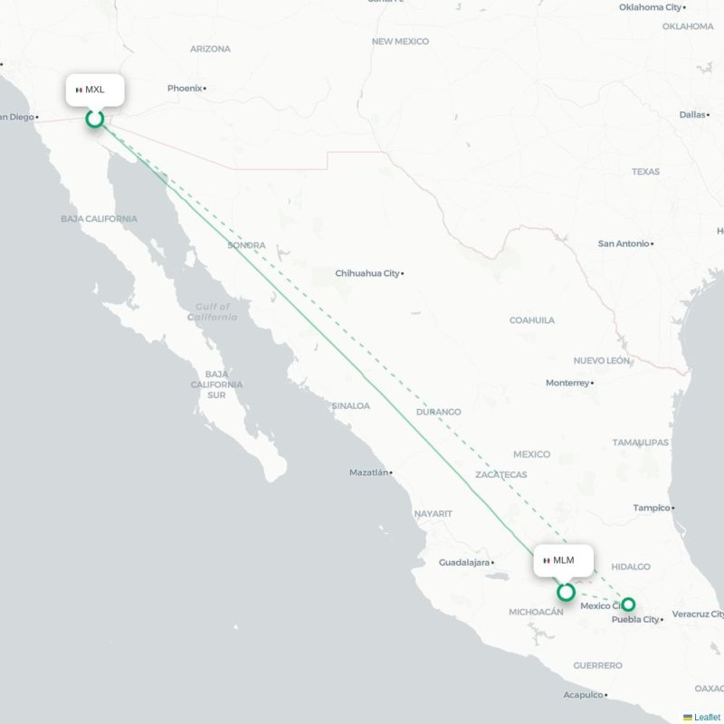 MXL - MLM route map