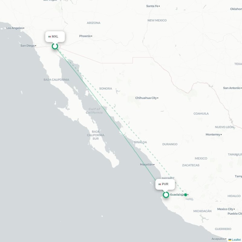 MXL - PVR route map