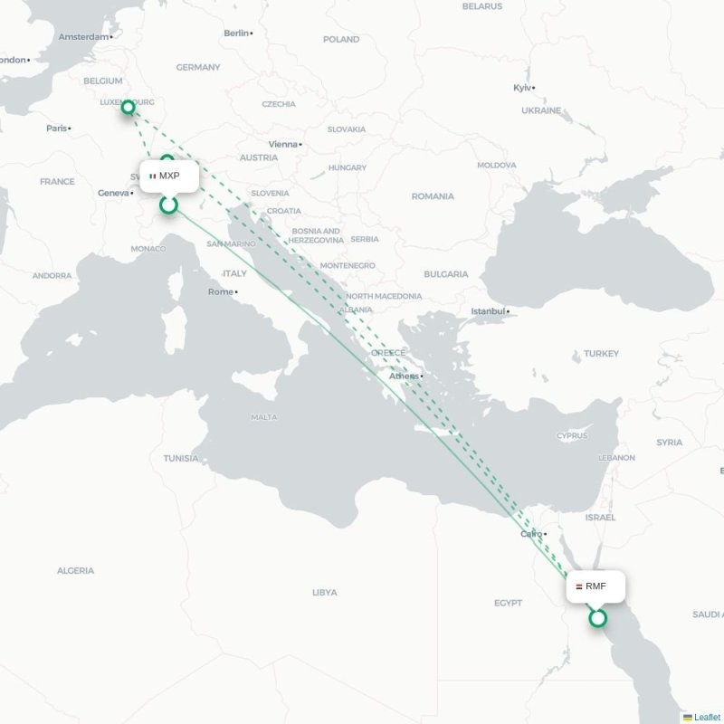 MXP - RMF route map