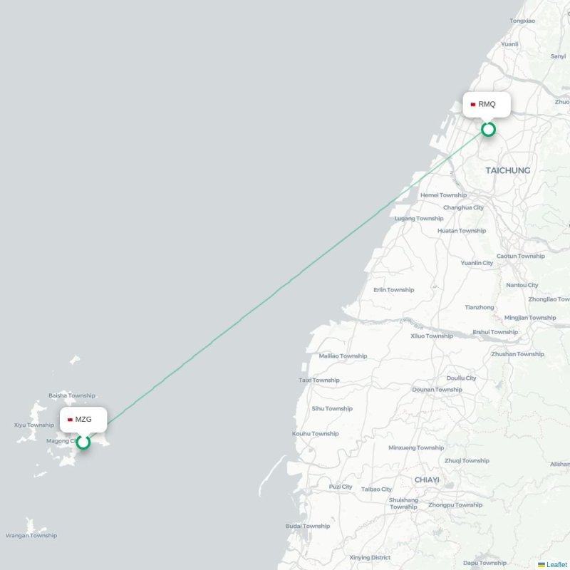 MZG - RMQ route map