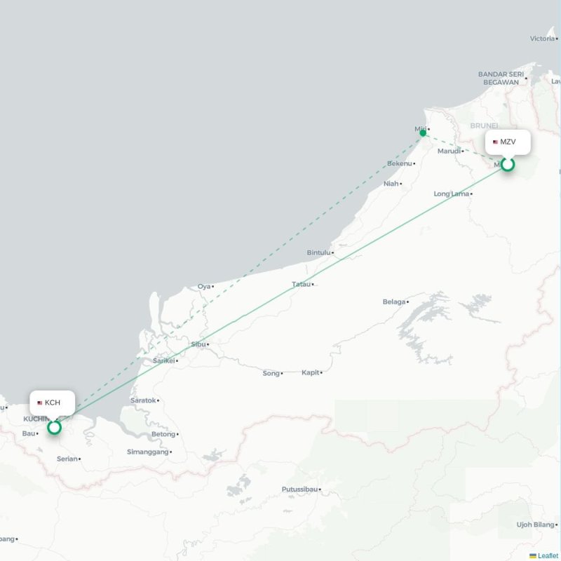 MZV - KCH route map