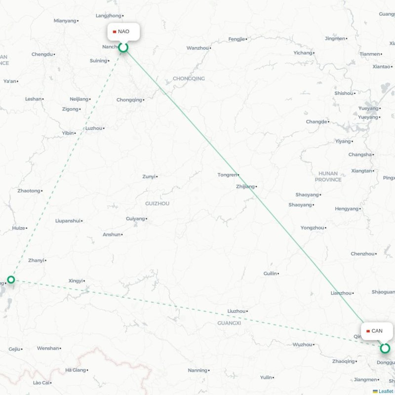 NAO - CAN route map