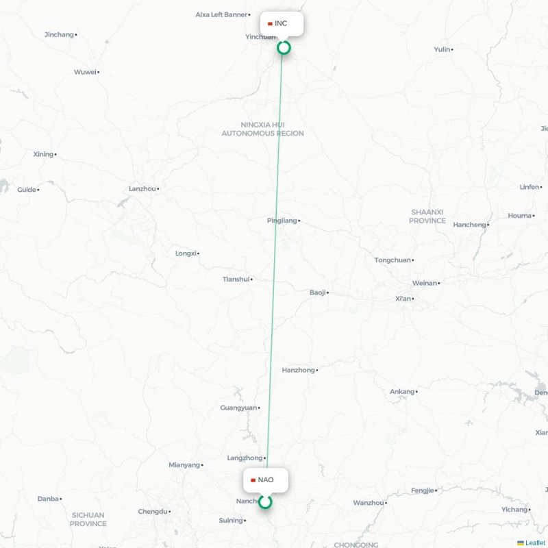 NAO - INC route map