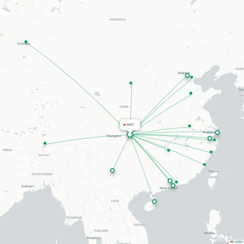 NAO - LXA route map