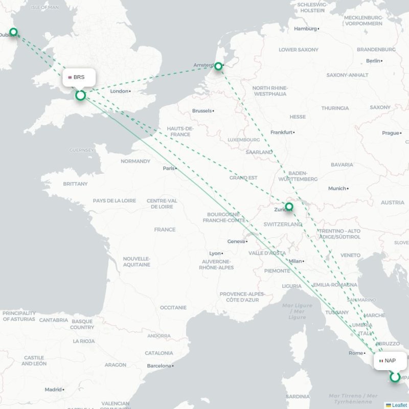 NAP - BRS route map