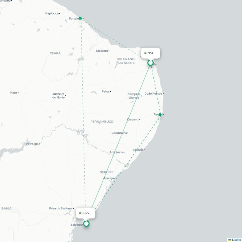 NAT - SSA route map