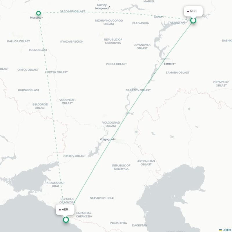 NBC - AER route map