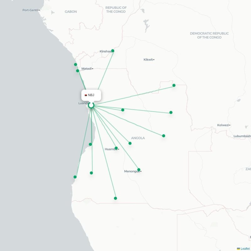 NBJ - HAV route map