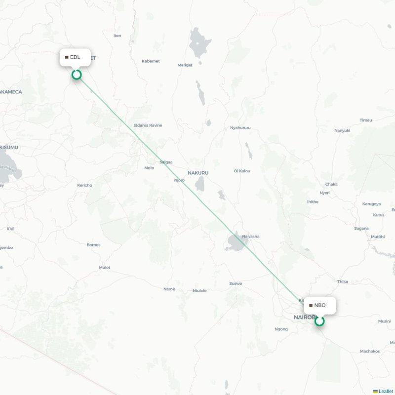 NBO - EDL route map