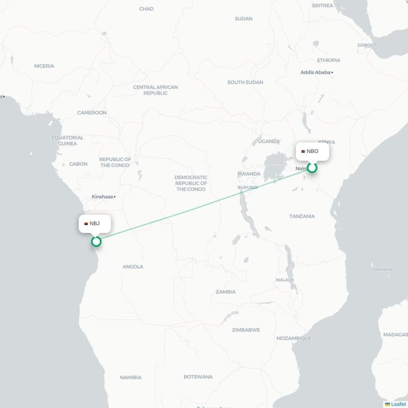NBO - NBJ route map