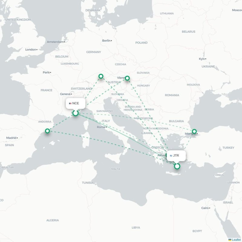 NCE - JTR route map