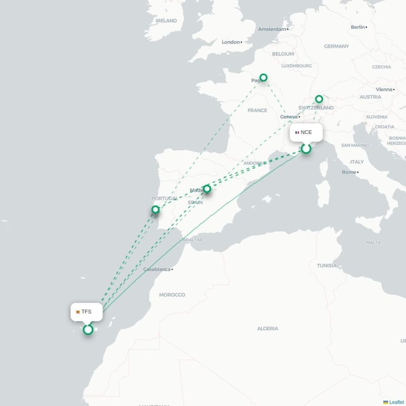NCE - TFS route map