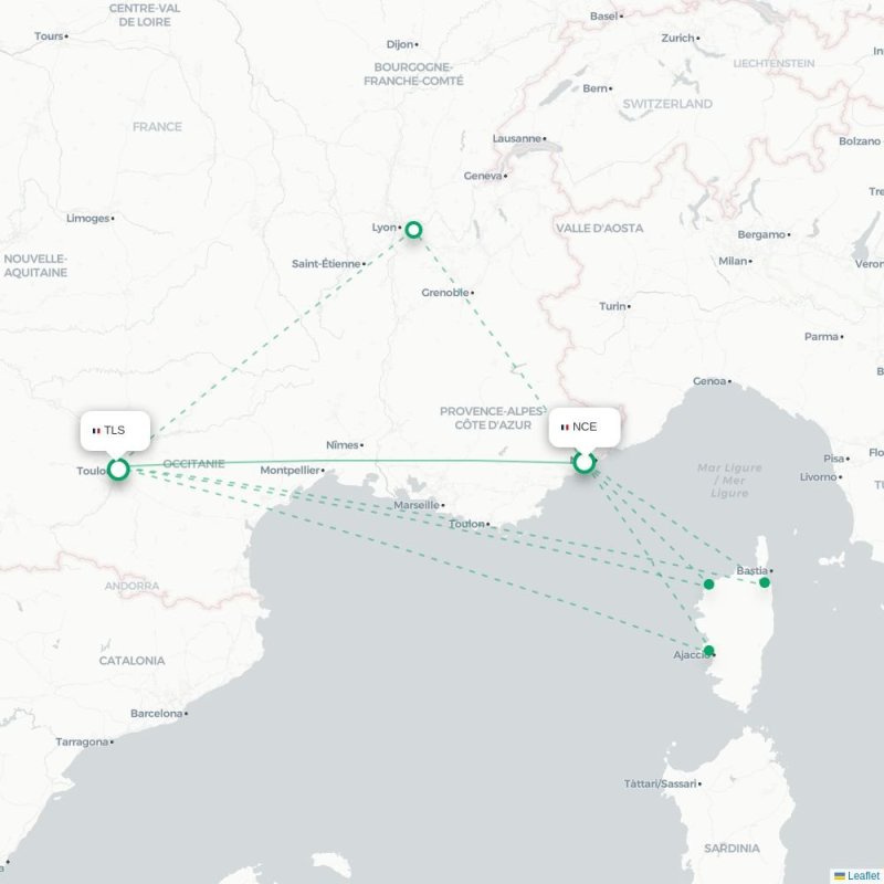 NCE - TLS route map