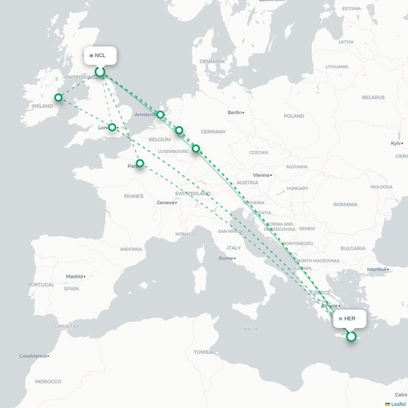 NCL - HER route map