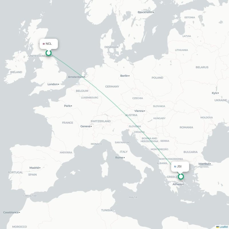 NCL - JSI route map