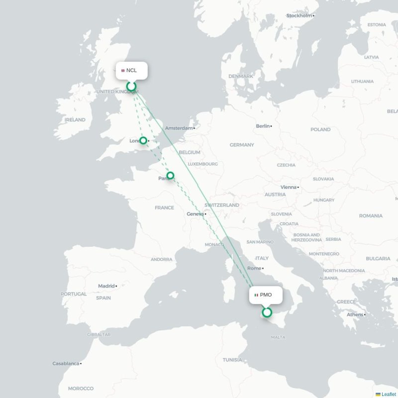 NCL - PMO route map