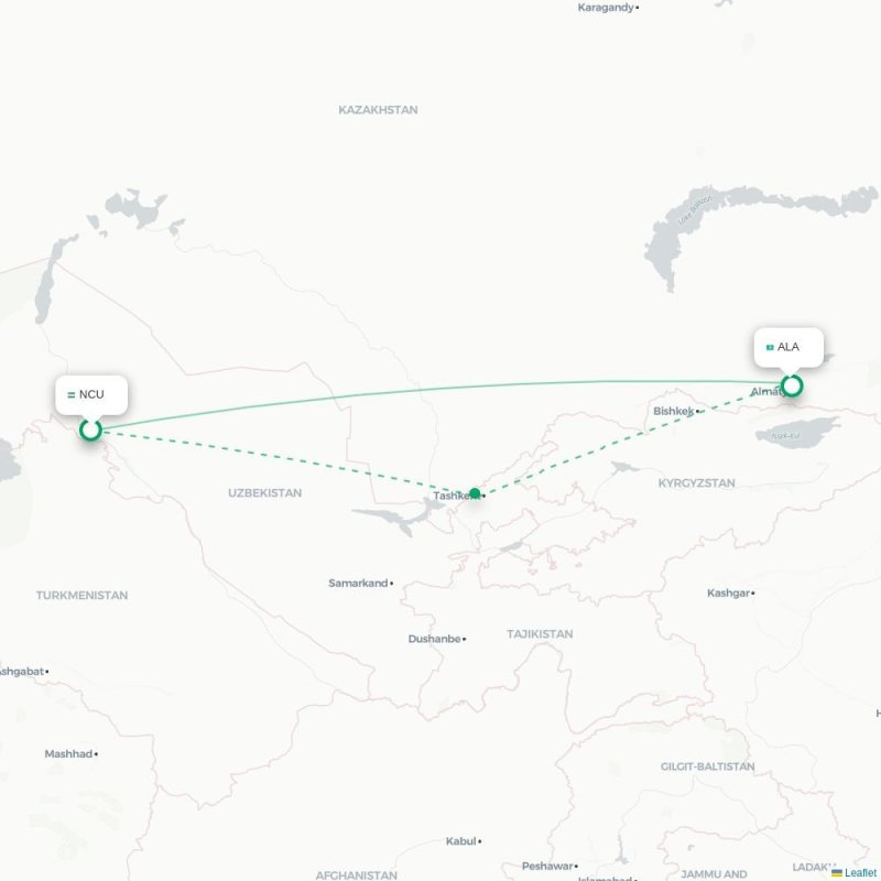 NCU - ALA route map