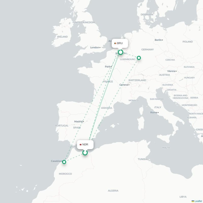 NDR - BRU route map