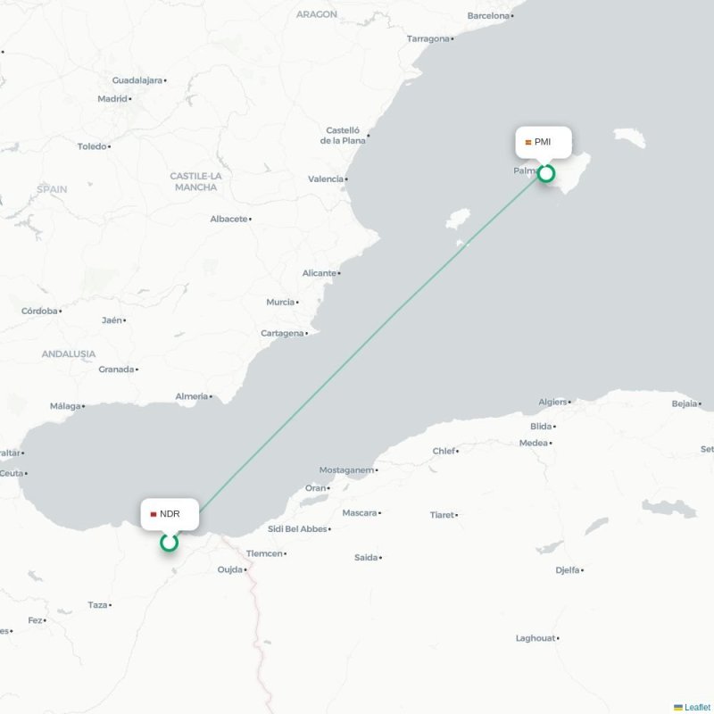 NDR - PMI route map