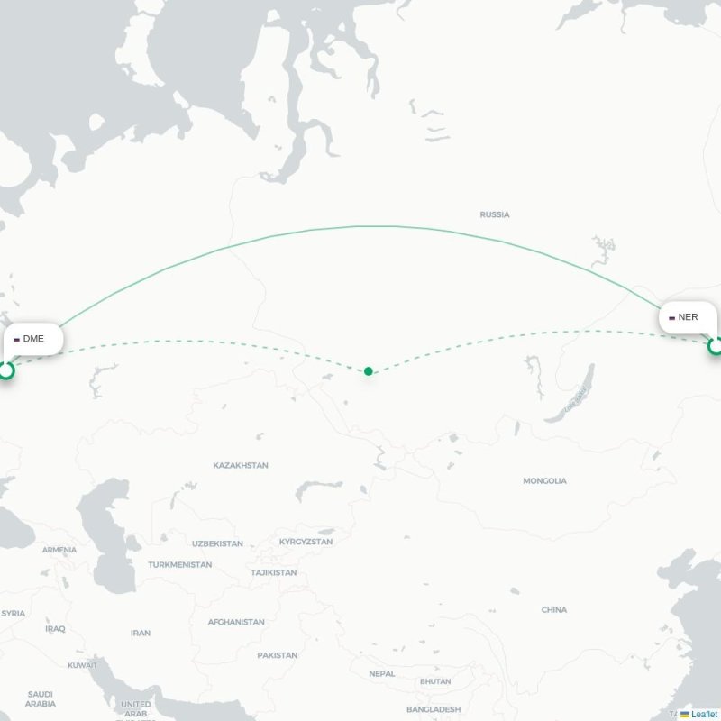 NER - DME route map