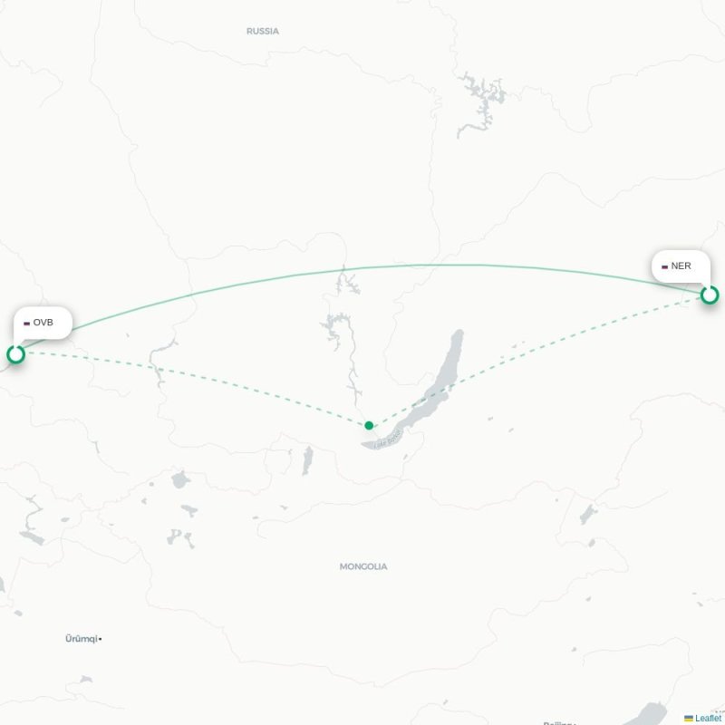 NER - OVB route map