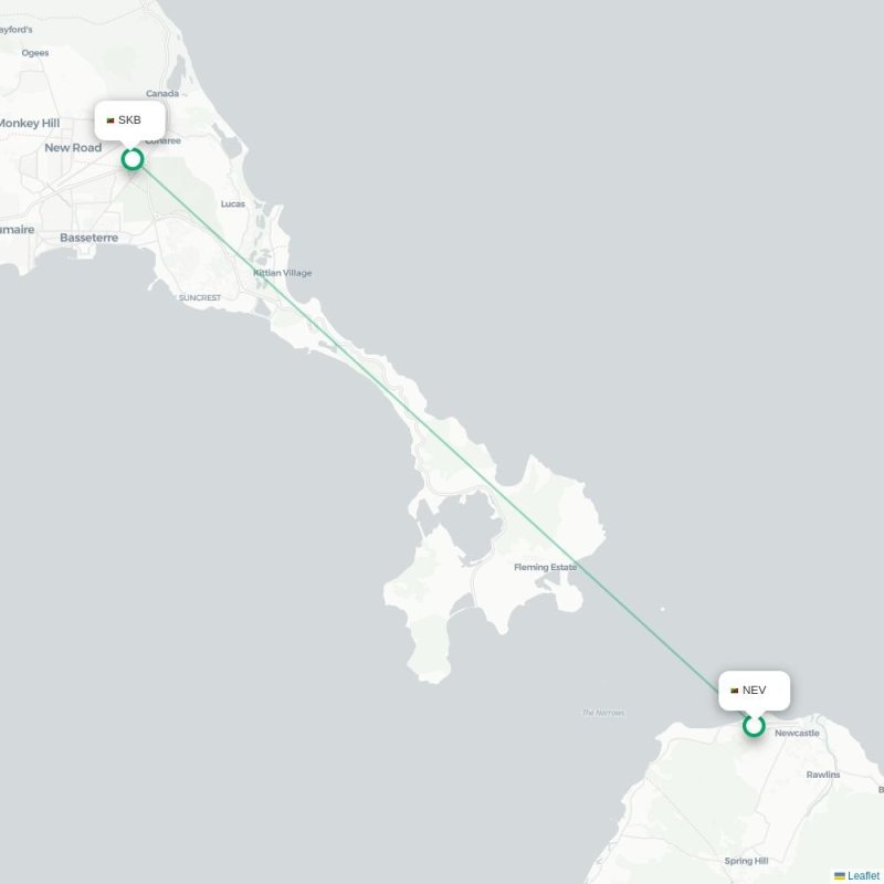 NEV - SKB route map