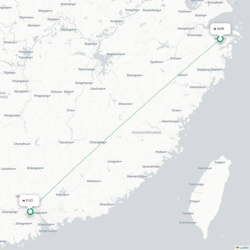NGB - FUO route map